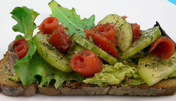 Tartine saumon avocat