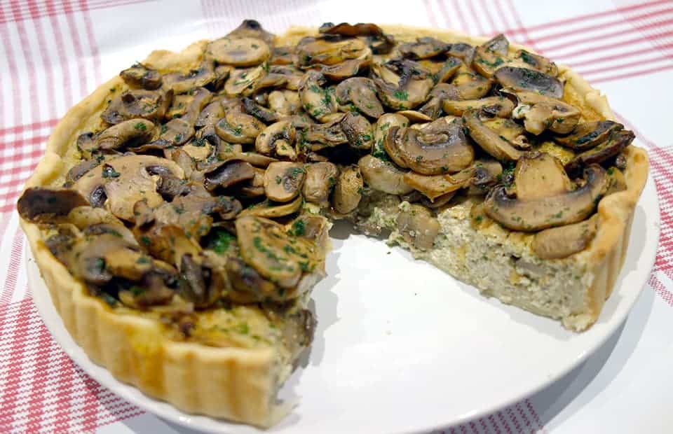 Quiche aux champignons